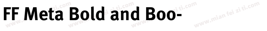 FF Meta Bold and Boo字体转换